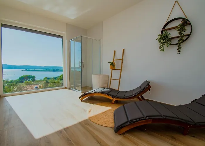 Villa Pergosa Mit Meerblick In Medulin,istrien Pomer